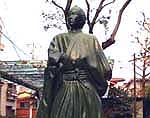 浜川砲台と龍馬像